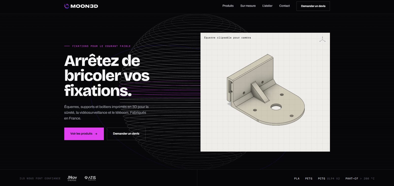 Site de Moon3D, capture 1